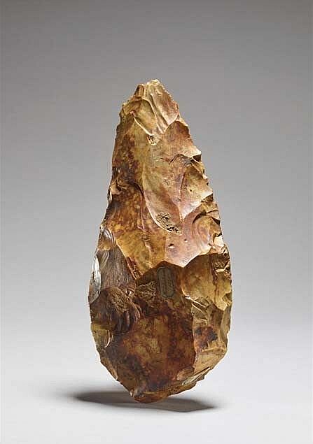 Pstní klín zvaný Big boy, pazourek (25,3 x 11 x 5,4 cm), 300 000 let,...