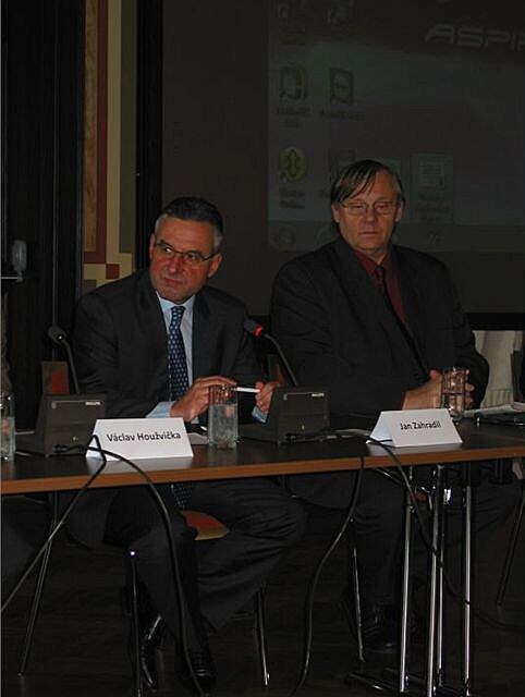 Jan Zahradil a René Wokoun