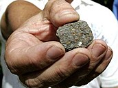 �ást údajného meteoritu