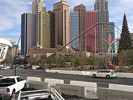 Las Vegas, z turistickho autobusu