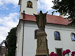 Kostel sv. Kateiny z r. 1745, Kaava. Ze Zlna do Vizovic, ervenec 2021