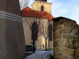 Zmeck kostel svatho Vojtcha stoj v mstech starobylho hradu