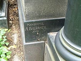 Balnek - hrobka na idovskch hbitovech detail