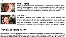 Festival spisovatel� Praha Michal Ajvaz Iain Banks