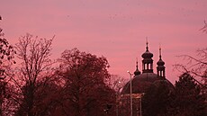 Západní obzor p�i východu slunce, Nový rok 2025, Karlov