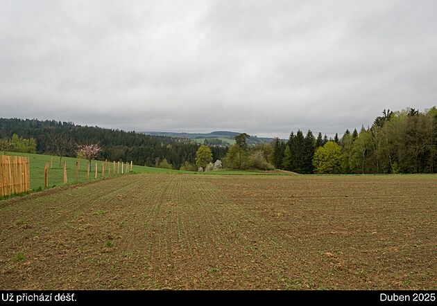 Bude pr�et. Od Roz�t�pen� sk�ly. Cesta �Vokolo Moravy�, duben 2025