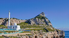 Gibraltarská skála z nejji�n�j�ího cípu, duben 2025