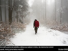 Vyrá�íme od Bor�vkové hory. Rychlebské hory, Velikonoce 2023. Den 2