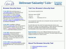 On-line testova zabezpeen browseru