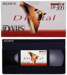 Kazeta D-VHS se vzhledov neli od svch pedchdc.