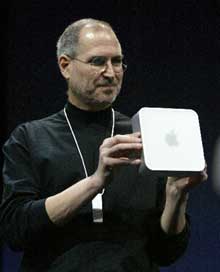  f americk spolenosti Apple Computer Steve Jobs pedstavil nov pota Mini Mac