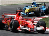 Schumacher ped Fisichellou