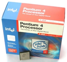 Procesor Intel pentium 4 Willamette 1.6 GHz s originálním balením.