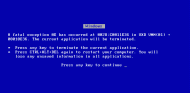 Blue Screen of Death (z edice "Windows classics")