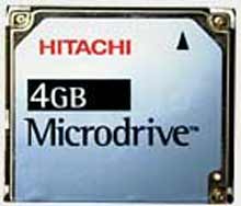 Jednopalcový HDD Microdrive od Hitachi/IBM