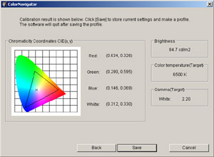 Kalibran software EIZO ColorNavigator