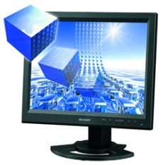LCD monitor s 3D zobrazením Sharp