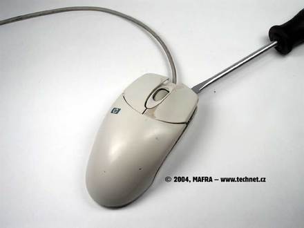  Kuličková myš - odkolopení tlačítek 