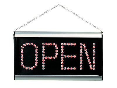 Ultra Bright LED 2-Sided CLOSED/OPEN Signboard