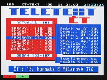 LCD TV ECG 20 LC 12  - teletext