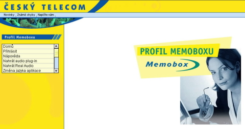 Memobox nastaven internet