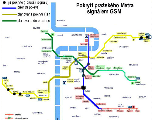 Pokryt Metra signlem GSM