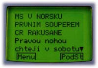 Pklad lnku z Teletextu T1 - hokej.