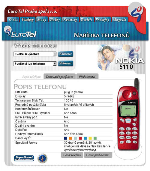 Vpis parametr mobilnho telefonu