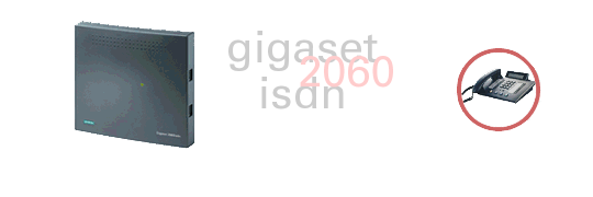 Siemens GigaSet 2060 - ISDN skoro-stedna pro euroISDN2, 8 DECT linek + 2 analogy