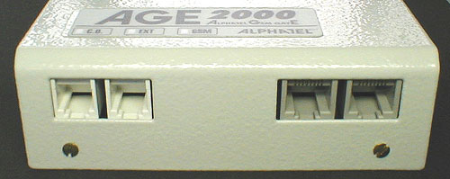 Alphatel AGE2000 X3D pohled na konektory