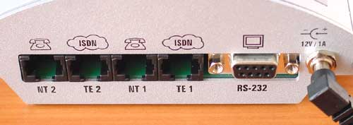 2N Ateus GSM Gate ISDN - konektory