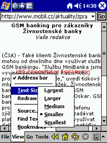 WinWAP 1.2 pro Pocket PC - iDNES.cz