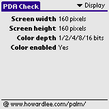 Nhled aplikace PDA Check 1.5