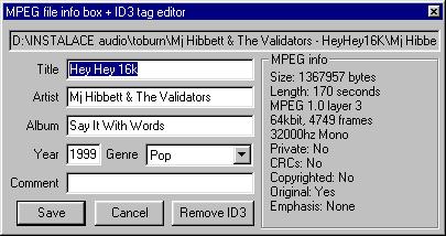 ID3 tag editor