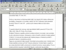 Produkt PC Suite 2001 - textov editor