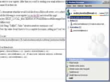 MSN Messenger - demonstrace chyby