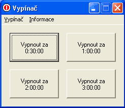 Program Vypna