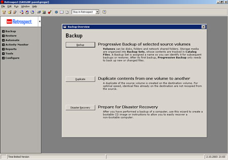 Dantz - Retrospect Backup