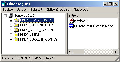 Editace registr Windows