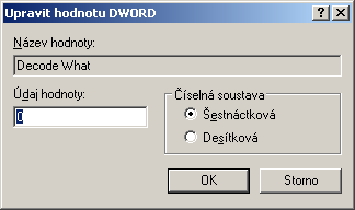 Editace registr Windows