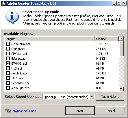 Adobe Reader SpeedUp