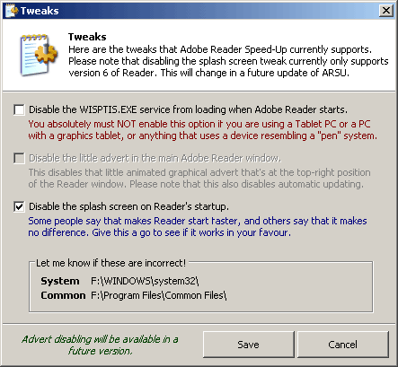 Adobe Reader SpeedUp
