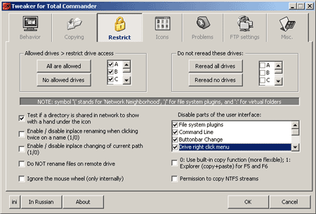 Tweak for Total Commander