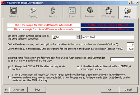Tweak for Total Commander