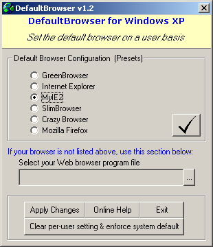 Default Browser