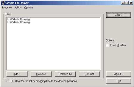 Simple File Joiner 