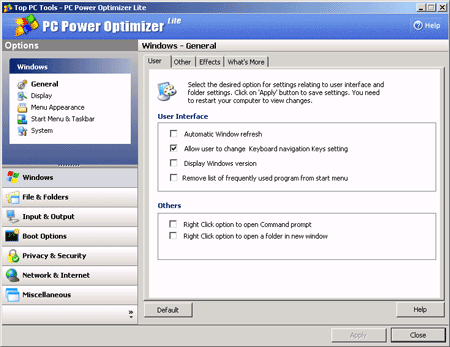 PC Power Optimizer Lite 
