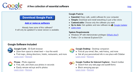 Google Pack