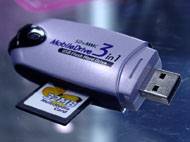 USB disk se tekou pamovch karet
