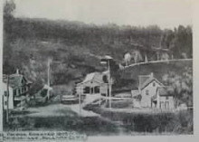 Městečko Bridgeville na staré pohlednici